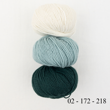 Load image into Gallery viewer, Cashmere Three Color Patterned Cowl Knitting Kit | Lang Yarns Cashmere Premium & Knitting Pattern (#410)