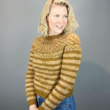 Load image into Gallery viewer, Illuminate Pullover Knitting Kit | Artyarns Merino Cloud & Madelinetosh Impression