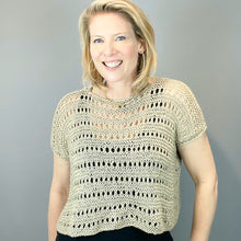 Load image into Gallery viewer, Mira Tee Knitting Kit | Lana Grossa Solo Lino and Ito Kinu