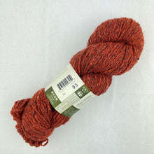 Load image into Gallery viewer, A red orange skein of Queensland Kathamandu Aran tweed yarn