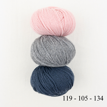 Load image into Gallery viewer, Cashmere Three Color Patterned Cowl Knitting Kit | Lang Yarns Cashmere Premium & Knitting Pattern (#410)