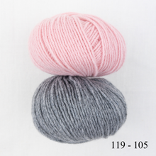 Load image into Gallery viewer, Two Tone Square Top Hat Knitting Kit | Lang Yarns Cashmere Premium & Knitting Pattern (#421)