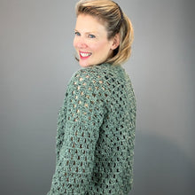 Load image into Gallery viewer, Easeful Cardigan Crochet Kit | Queensland Kathmandu Aran