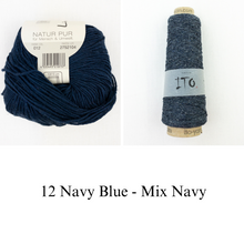 Load image into Gallery viewer, Mira Tee Knitting Kit | Lana Grossa Solo Lino and Ito Kinu