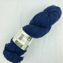 Load image into Gallery viewer, A navy blue skein of Queensland Kathamandu Aran tweed yarn