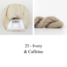 Load image into Gallery viewer, Cardigan No. 9 Knitting Kit | Ella Rae Cashmereno Aran & Madelinetosh Silk Cloud
