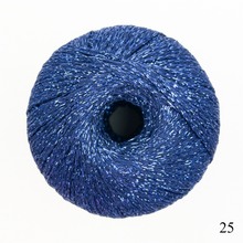 Load image into Gallery viewer, Navy ball of Lang Yarns Lame Soft.