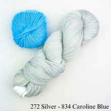 Load image into Gallery viewer, Angora Horizontal Ribbed Cowl (small version) Knitting Kit | Galler Belangor, Artyarns Merino Cloud, & Knitting Pattern (#316)