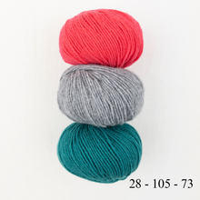 Load image into Gallery viewer, Cashmere Three Color Patterned Cowl Knitting Kit | Lang Yarns Cashmere Premium & Knitting Pattern (#410)