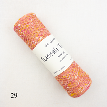 Load image into Gallery viewer, Deco Shawlette (Tussah Tweed version) Knitting Kit | Tussah Tweed & Knitting Pattern (#324B)