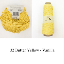 Load image into Gallery viewer, Mira Tee Knitting Kit | Lana Grossa Solo Lino and Ito Kinu