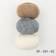 Load image into Gallery viewer, Cashmere Three Color Patterned Cowl Knitting Kit | Lang Yarns Cashmere Premium & Knitting Pattern (#410)