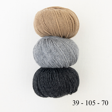 Load image into Gallery viewer, Cashmere Three Color Patterned Cowl Knitting Kit | Lang Yarns Cashmere Premium & Knitting Pattern (#410)