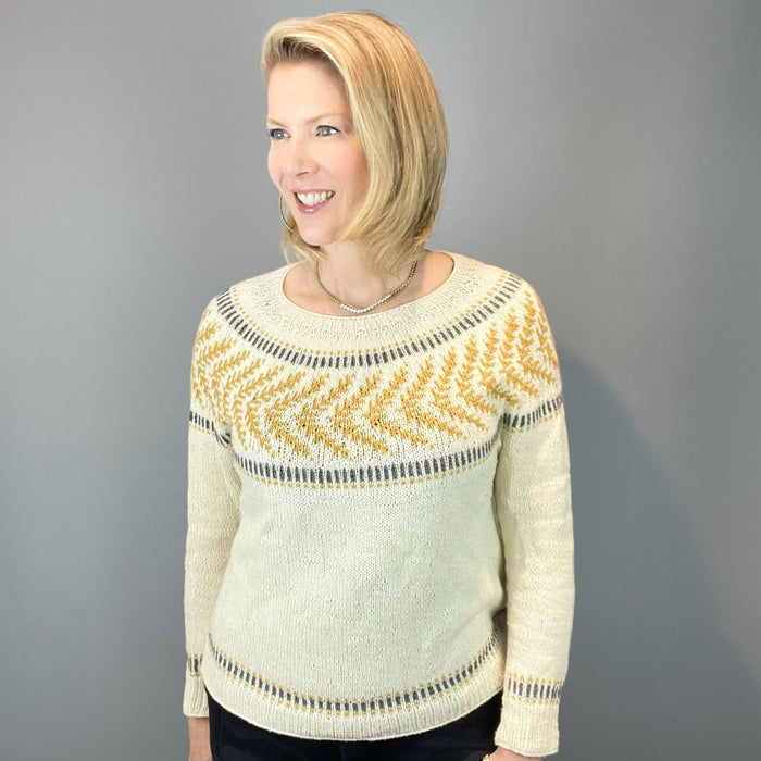 Forsythian Pullover Knitting Kit | Queensland United