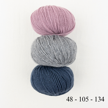 Load image into Gallery viewer, Cashmere Three Color Patterned Cowl Knitting Kit | Lang Yarns Cashmere Premium & Knitting Pattern (#410)