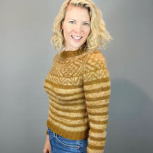 Load image into Gallery viewer, Illuminate Pullover Knitting Kit | Artyarns Merino Cloud & Madelinetosh Impression
