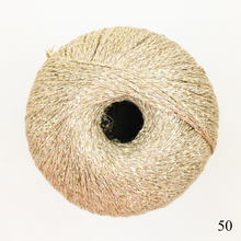 Load image into Gallery viewer, Gold ball of Lang Yarns Lame Soft.