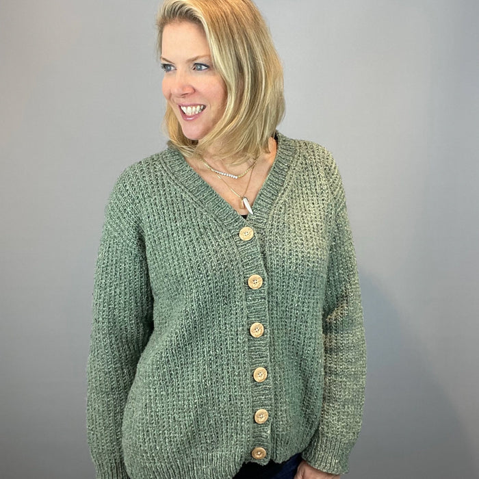 Visiting Cardigan Knitting Kit | Queensland Kathmandu Aran