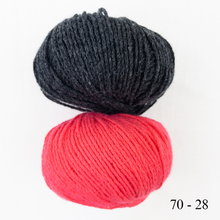 Load image into Gallery viewer, Two Tone Square Top Hat Knitting Kit | Lang Yarns Cashmere Premium & Knitting Pattern (#421)