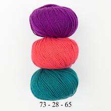 Load image into Gallery viewer, Cashmere Three Tone Fingerless Mitts | Lang Yarns Cashmere Premium and Knitting Pattern (#407)
