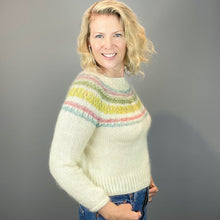 Load image into Gallery viewer, Ranunculus Knitting Kit | Dream in Color Smooshy with Cashmere, Rowan Kidsilk Haze & Manos del Uruguay Fino Minis