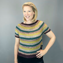 Load image into Gallery viewer, Stripes Pullover Knitting Kit | Madelinetosh Pashmina