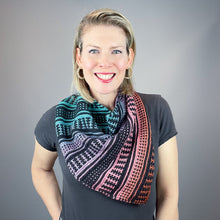 Load image into Gallery viewer, Filoli Cowl Knitting Kit | Freia Handpaints Superwash Merino Silk Sport & Karabella Aurora 6