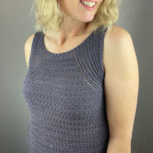 Load image into Gallery viewer, Slanting Slip-On Tank | Lana Grossa Solo Lino