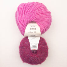 Load image into Gallery viewer, Marble Sweater Knitting Kit | Juniper Moon Beatrix &amp; Katia Alpaca Silver

