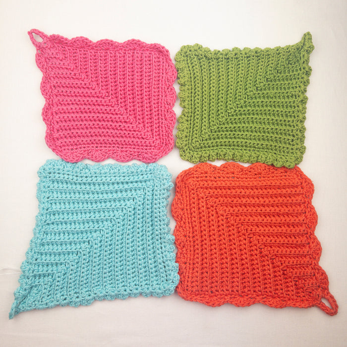 Crochet Pot Holders Kit | Plymouth Fantasy Naturale & Crochet Pattern (#120)