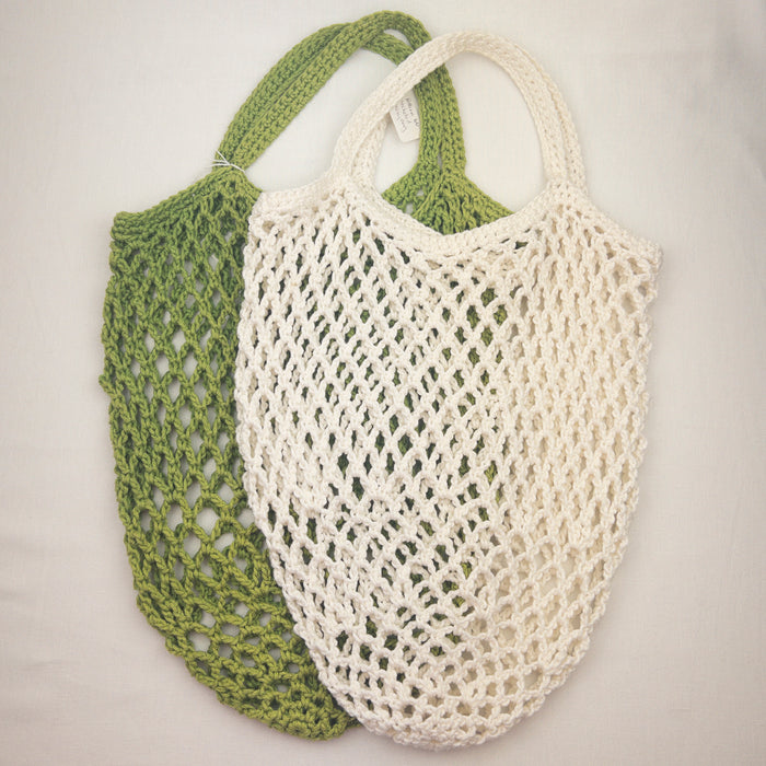 Crocheted Grocery Bag Kit | Plymouth Fantasy Naturale & Crochet Pattern (#166)