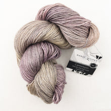 Load image into Gallery viewer, Vertical Feather & Fan Cowl Knitting Kit | Hand Maiden Camelspin & Knitting Pattern (#192F)