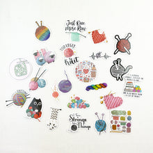 Load image into Gallery viewer, Atelier Knitting & Crochet Vinyl Stickers | Pack of 60