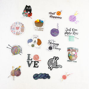 Atelier Knitting & Crochet Vinyl Stickers | Pack of 60