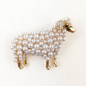 Atelier Sheep Faux Pearl Pin