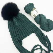 Load image into Gallery viewer, The Cozy Earflap Hat Knitting Kit | Queensland Kathmandu DK & Knitting Pattern (#403)