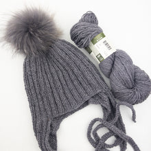 Load image into Gallery viewer, The Cozy Earflap Hat Knitting Kit | Queensland Kathmandu DK & Knitting Pattern (#403)