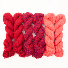 Load image into Gallery viewer, Lux Adorna Three-Color Fingerless Mittens Knitting Kit | Lux Adorna Sport Cashmere & Knitting Pattern (#279)