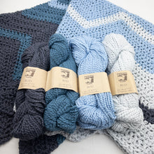 Load image into Gallery viewer, Crochet Chevron Baby Blanket Kit | Juniper Moon Bud Cotton & Crochet Pattern (#259B)