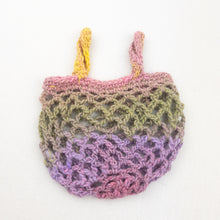 Load image into Gallery viewer, Mini Crocheted Bag Kit | Noro Shiraito or Knitted Wit Merino Worsted &amp; Knitting Pattern (#166B)
