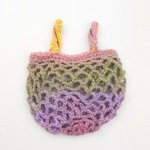 Load image into Gallery viewer, Mini Crocheted Bag Kit | Noro Shiraito or Knitted Wit Merino Worsted & Knitting Pattern (#166B)