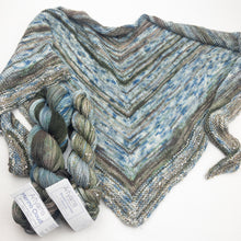 Load image into Gallery viewer, Tidepools Shawlette Knitting Kit | Artyarns Ensemble, Merino Cloud, & Knitting Pattern (#414)