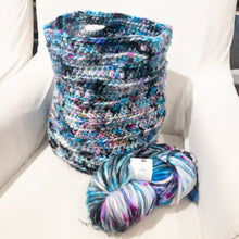 Load image into Gallery viewer, Extra Large Crochet Stash Basket Kit | Dream in Color Savvy & Crochet Pattern (#285)