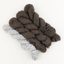 Load image into Gallery viewer, Lux Adorna Cashmere Two-Tone Hat Knitting Kit | Lux Adorna Sport Cashmere & Knitting Pattern (#280)