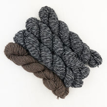 Load image into Gallery viewer, Lux Adorna Cashmere Two-Tone Hat Knitting Kit | Lux Adorna Sport Cashmere & Knitting Pattern (#280)