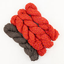 Load image into Gallery viewer, Lux Adorna Cashmere Two-Tone Hat Knitting Kit | Lux Adorna Sport Cashmere & Knitting Pattern (#280)