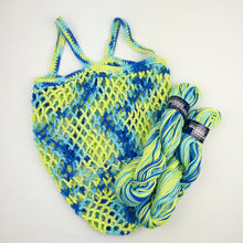 Load image into Gallery viewer, Crocheted Grocery Bag Kit | Plymouth Fantasy Naturale & Crochet Pattern (#166)