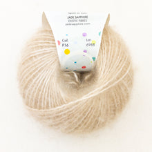 Load image into Gallery viewer, Allover Cabled Hat (Peeeps Version) Knitting Kit | Jade Sapphire Peeeps & Knitting Pattern (#299)