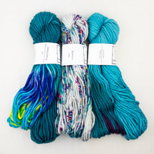 Load image into Gallery viewer, Intarsia Scarf Knitting Kit | Wonderland TweedleDeeDum & Knitting Pattern (#90B)