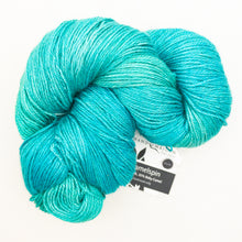 Load image into Gallery viewer, Diagonal Feather & Fan Cowl Knitting Kit | Hand Maiden Camelspin & Knitting Pattern (#192E)